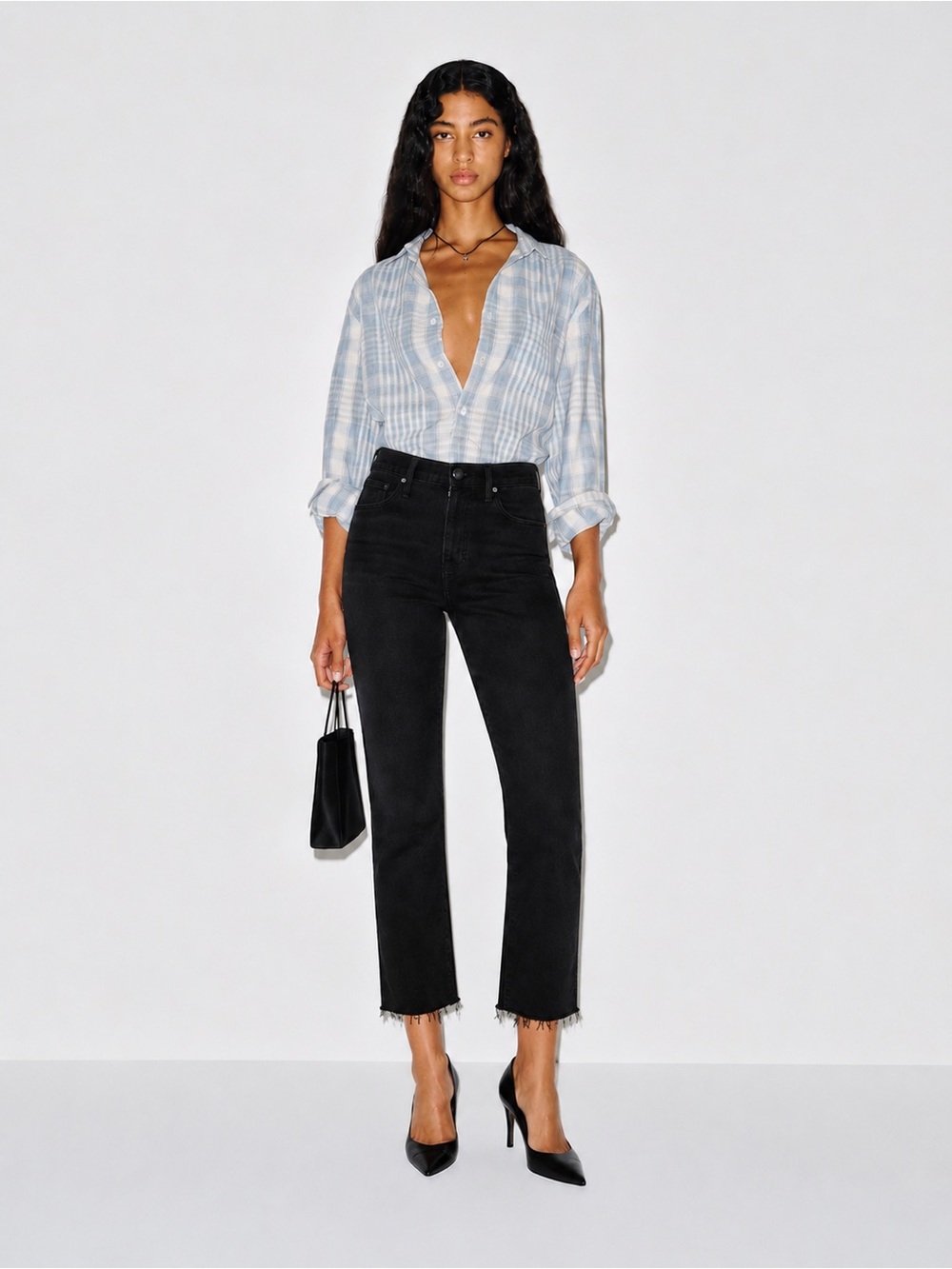 MOTHER | The Hustler Ankle High Waist Jeans in Encounters At Night ~ US 27